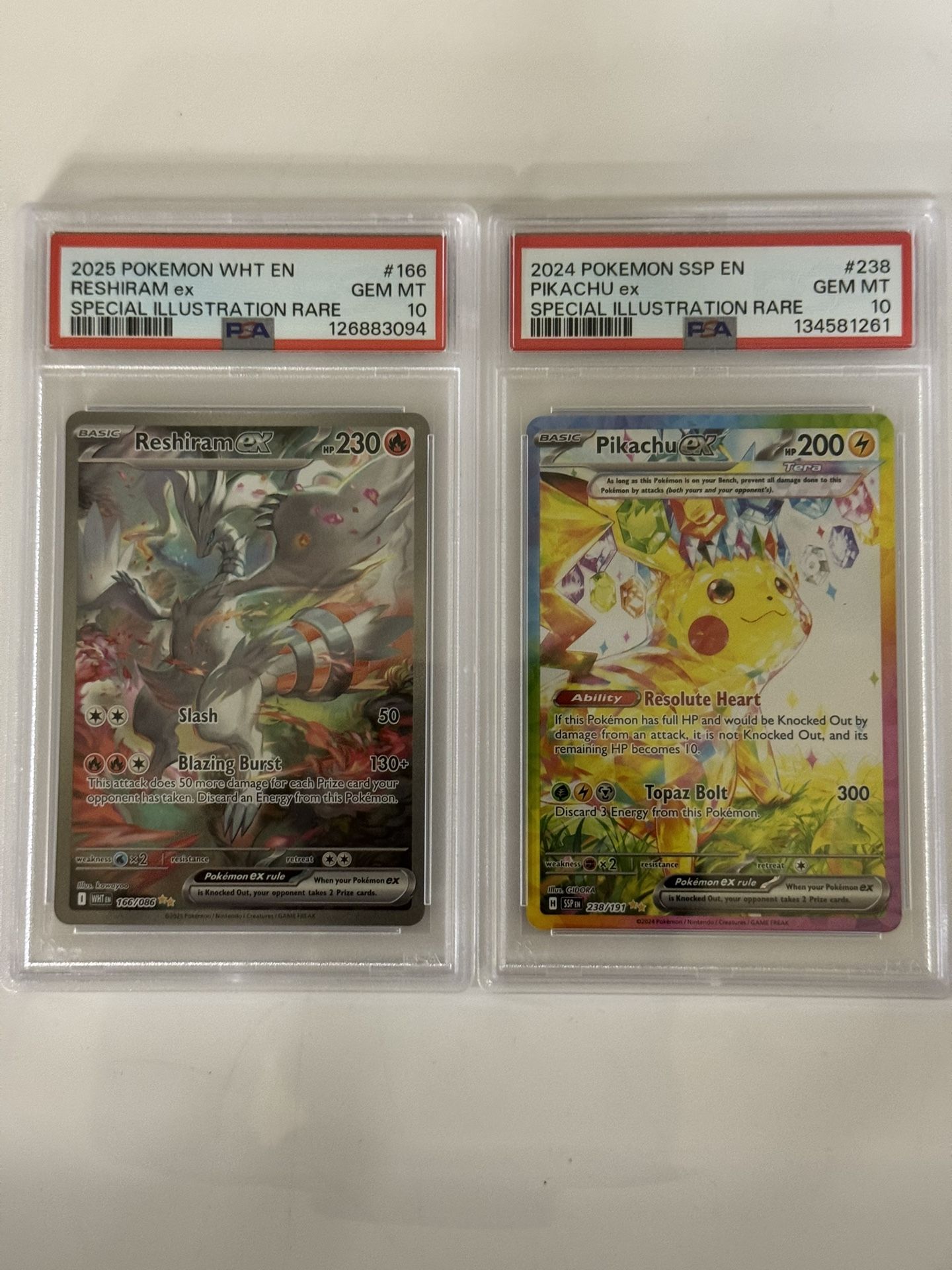 Pokémon PSA 10 Slabs