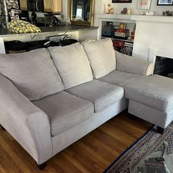 Comfy Beige L-shape Couch