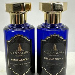 Alexandria Brasilia Absolu & Brasilia Smokey Adventus Inspired Fragrances 30ml 1oz Bottles Lot of 2