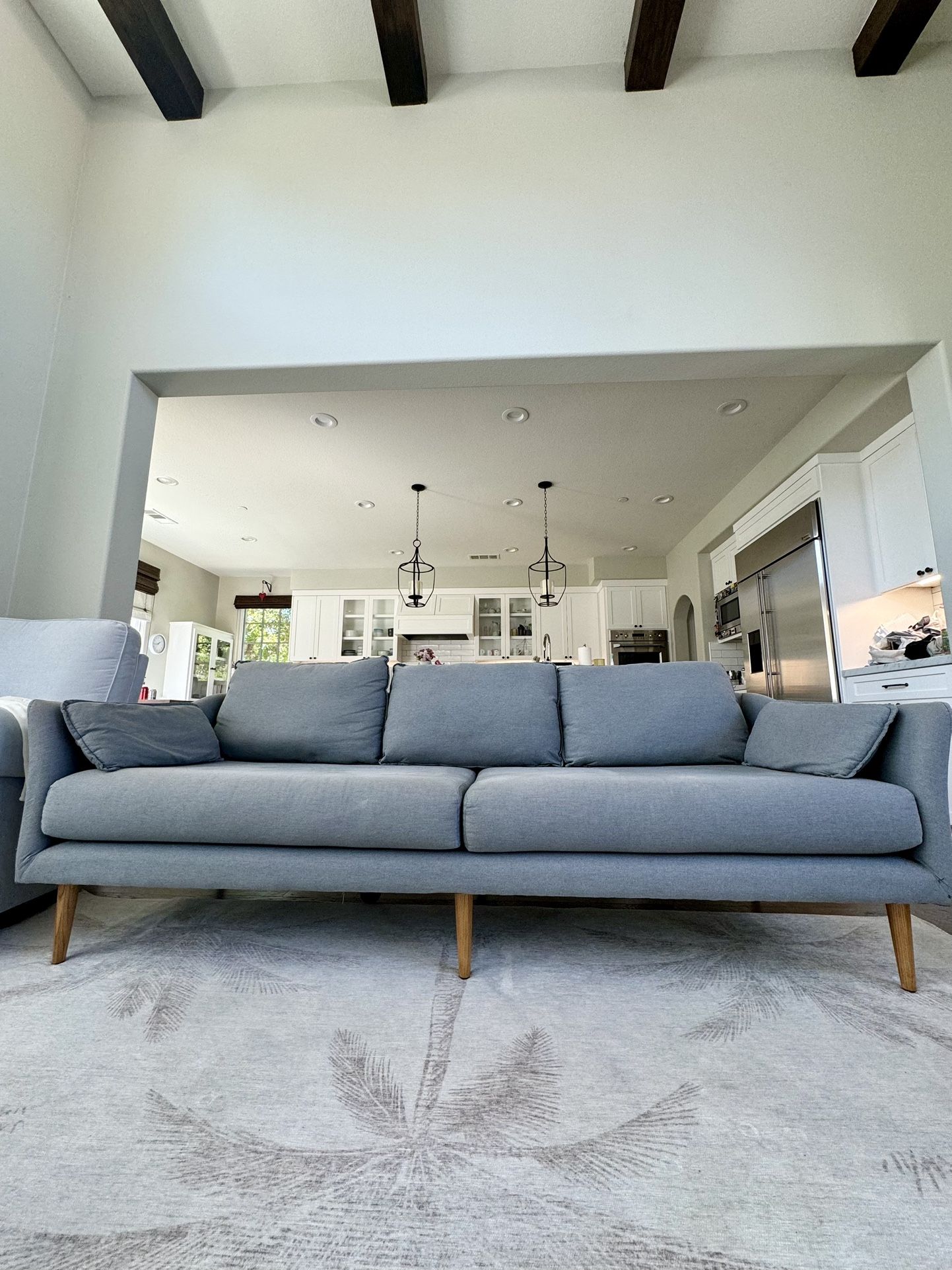 West Elm Antwerp Sofa-89" Gray Haze