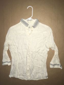The Weekend 3/4 sleeve button shirt size S