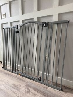 Wide Metal Baby Safety Gate with Extensions