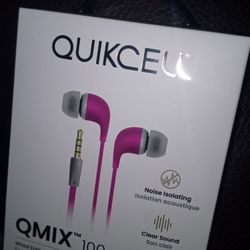 Brand New Quick Cell Qmix 100 Earbuds 