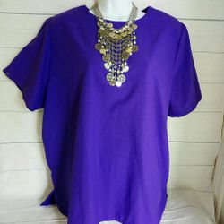 Womens Purple Blouse Plus Size 18