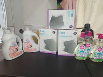 Baby detergent,baby dish soap, and post partum underwear