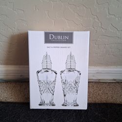 NEW Glass Salt & Pepper Shakers