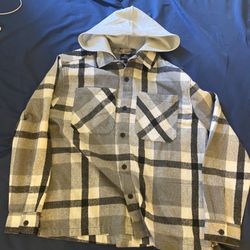Hooded Flannel Shirt