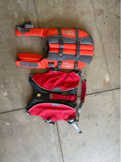 Dog life vest and harness