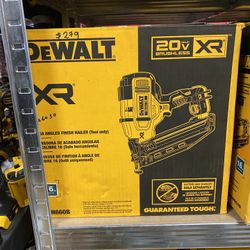 DEWALT 20V MAX XR Lithium-Ion Electric Cordless 16-Gauge Angled Finishing Nailer (Tool Only)