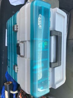 Fishing toolbox, full of fishing equipment everything 200