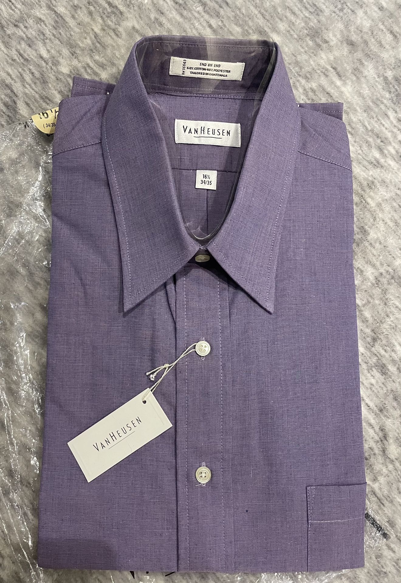 New Van Heusen purple dress shirt