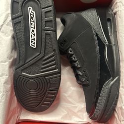 Jordan 3 Black Cat Size 9.5 New