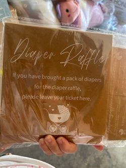 Diaper raffle  box