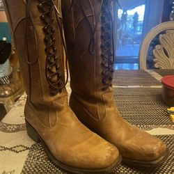 Genuine Leather Corset lace up boots proudly hand made in good old Mexico 9