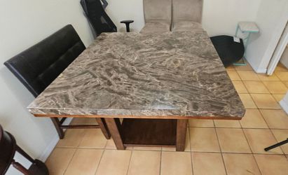 Faux  counter height dining table