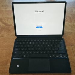 Samsung Galaxy Tab S7+ plus + S-Pen + Book Cover Keyboard Bundle In Mint Condition