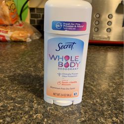 Secret “Whole Body “ Deodorant-1 Item!($12.97 Value)