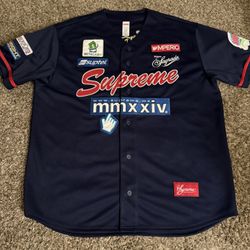 Supreme Choosen One Baseball Jersey Navy Red Blue White Size Large New!