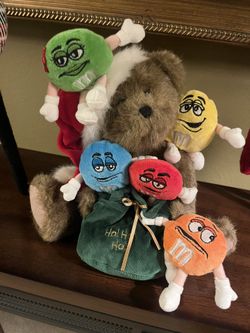Christmas Collectible Boyd’s Bear M&M Stuffed Animal Bear