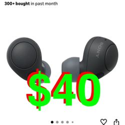 Sony WF-C700N Truly Wireless Noise Canceling in-Ear Bluetooth Earbud Headphones with Mic and IPX4 Water Resistance, Black