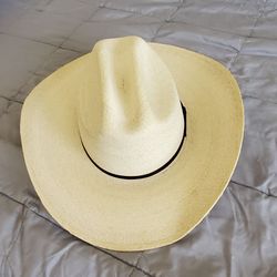 Natural Palm Cowboy Hat.