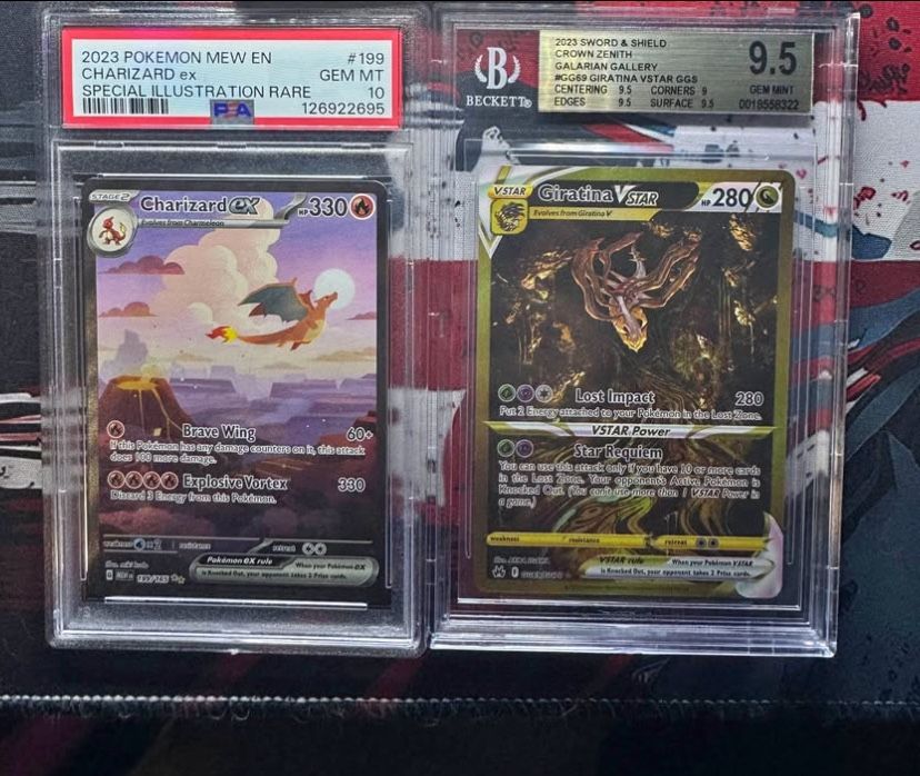 Psa 10 zard bgs 9.5 tina
