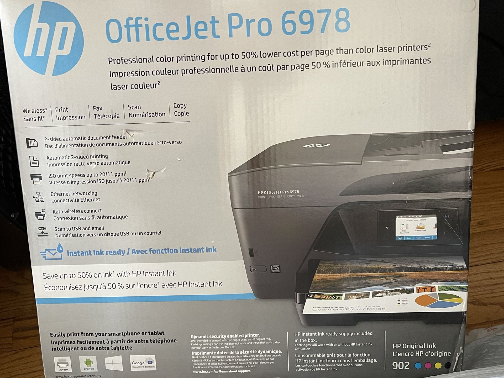 HP OfficeJet Pro 6978 Wireless Inkjet All-In-One Color Printer