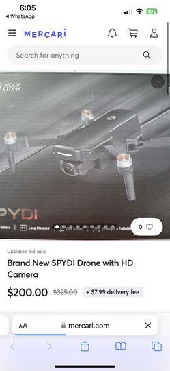 BRAND NEW SPYDI DRONE WITH HD CAMERA