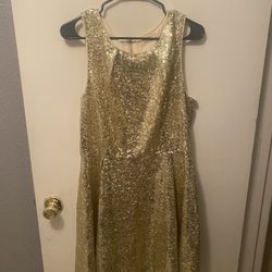 Gold Sequence Dress