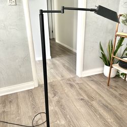 Reading  Floor Lamp, Articulated or Swing-Arm, Light switcher turns brighter and dimmer light or off , Size H 44/W20/W14.5 $60