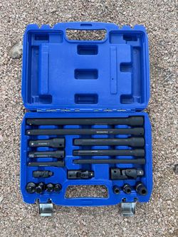 18pcs 1/2” 3/8” 1/4”Impact Socket Extension and Adapter Set