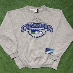 Vintage Seattle Seahawks 1999 Western Division Champs Crewneck X-Large