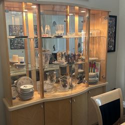 Dinning Table 6 Chairs and a Matching  Hutch