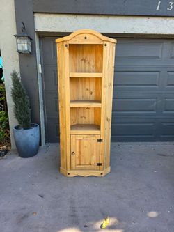 Solid Wood Corner Cabinet - bookcase
Read description for details