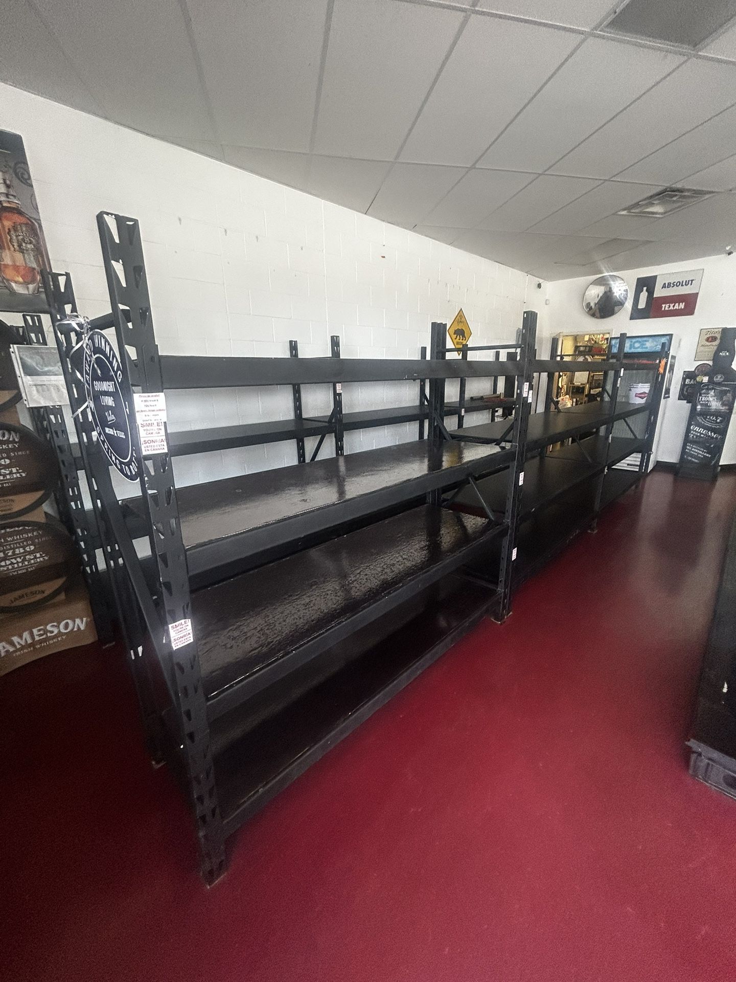 Heavy-Duty Metal Retail Shelving – Commercial Grade – $200 Each