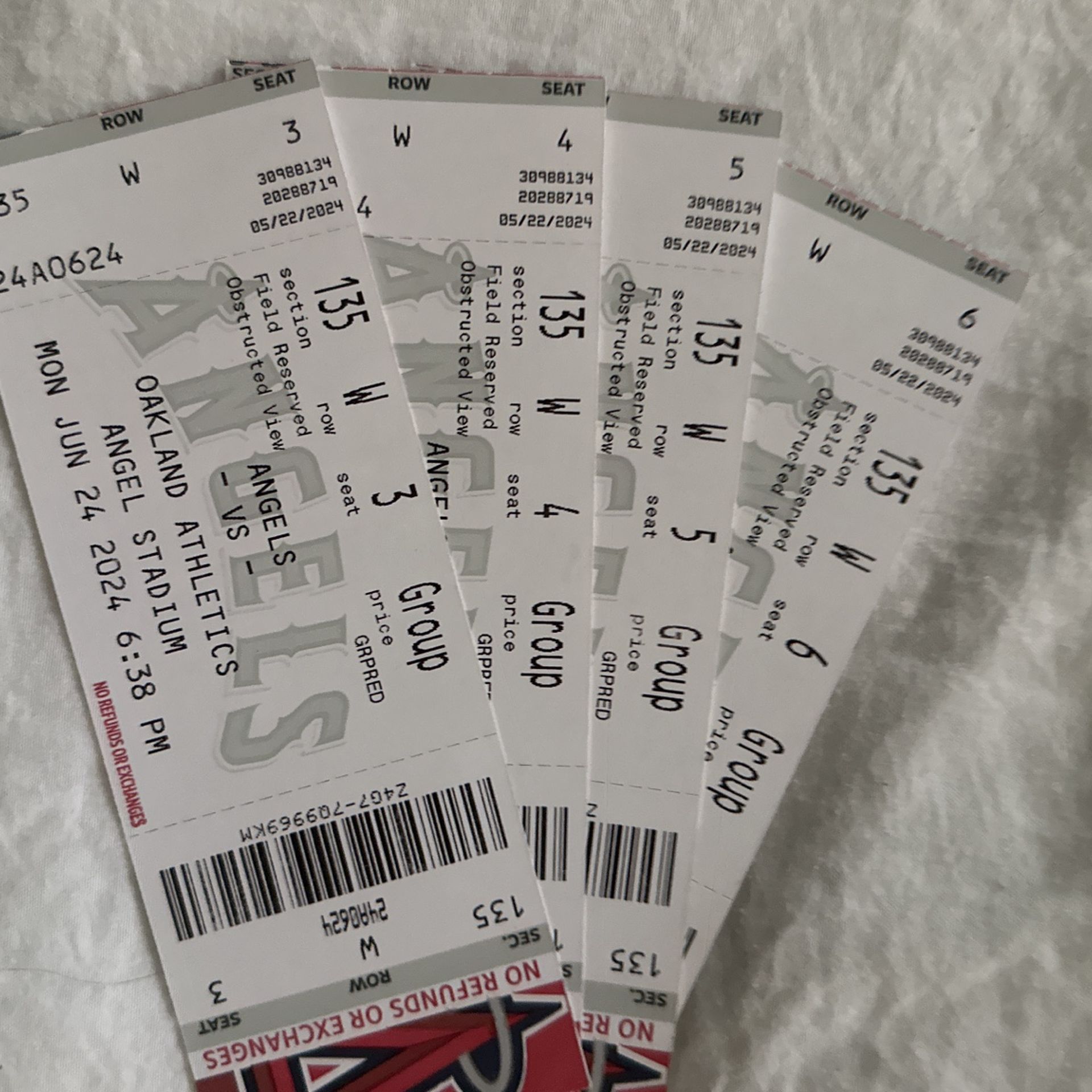 Angel Tickets For 6/24