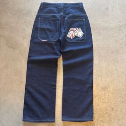 JNCO Embroidered Baggy Jeans