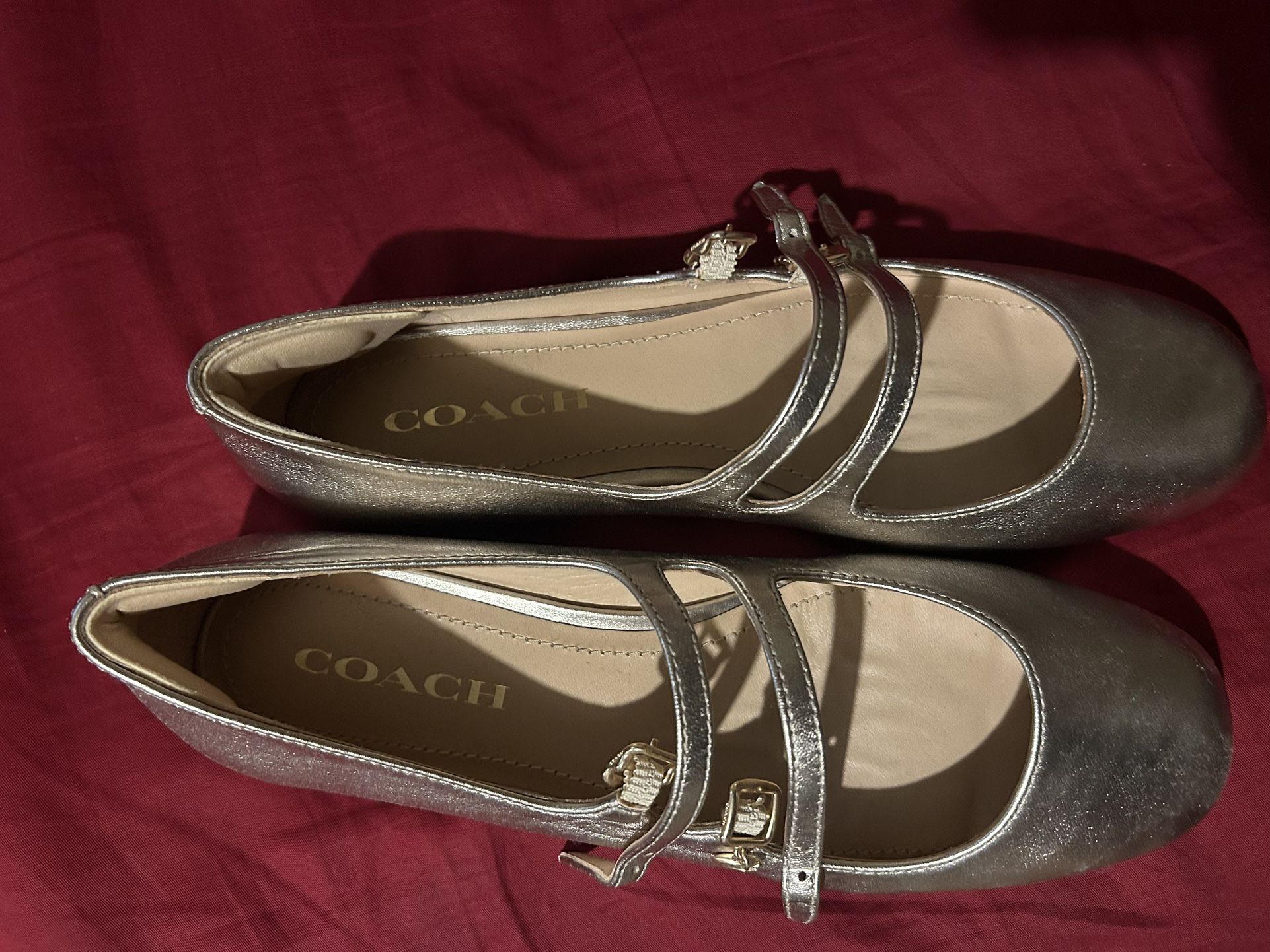 Coach Gold Shoes 8.5