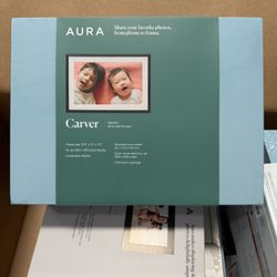 Aura Digital Frame Carver 10” HD – New Sealed | WiFi Smart Frame | Gift Ready
