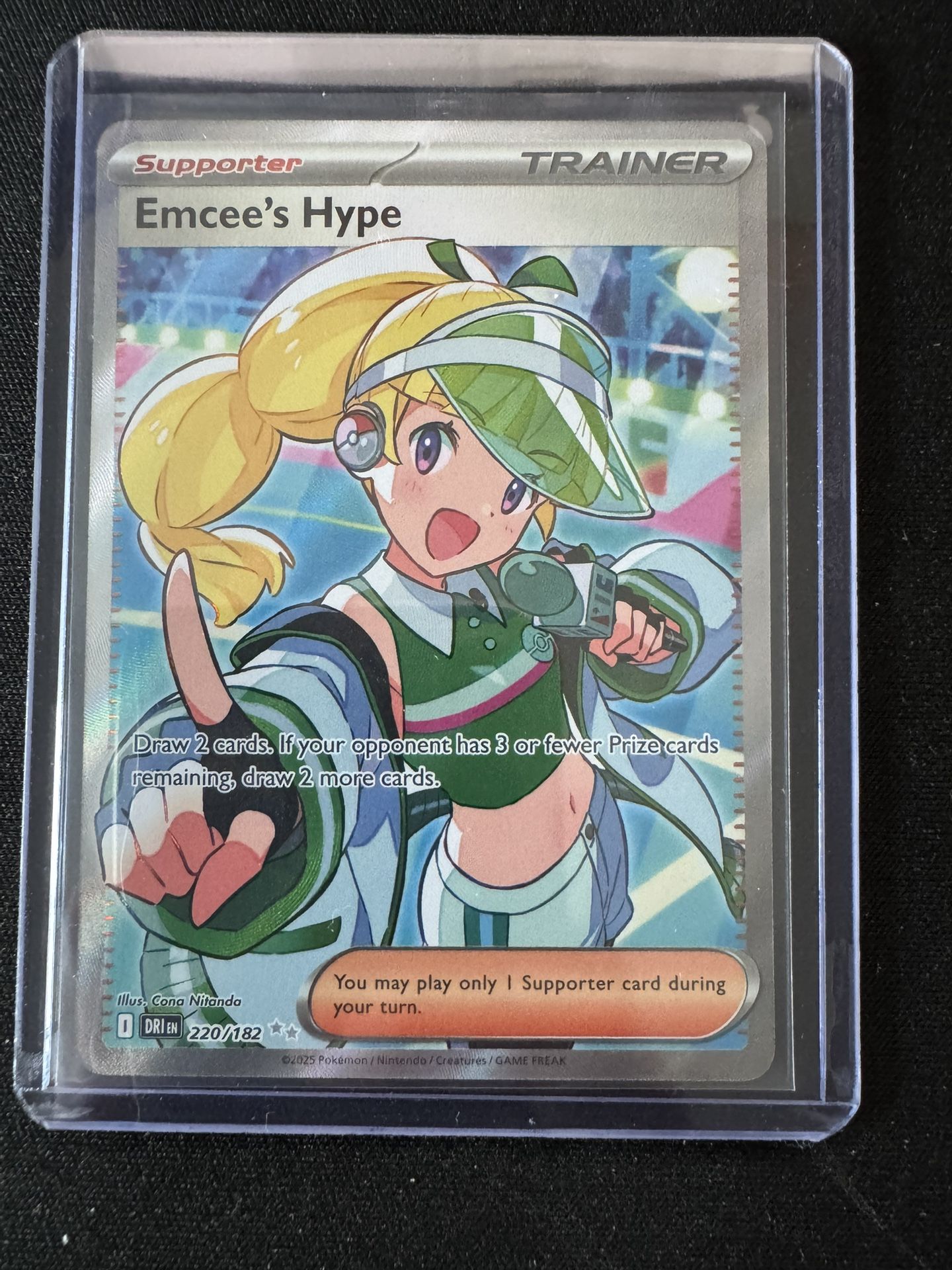 Emcee’s Hype Pokemon Card - DRI 220/182