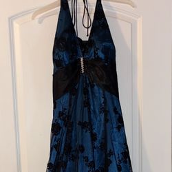 Ballgown Tie Back Sleeveless Sparkly Dress With Flowers