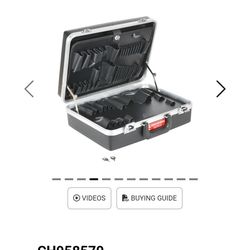 CH ELLIS TOOL CASE High Impact Plastic 18inch X 13.5 InchX 6.5 Inch 50 Compartments