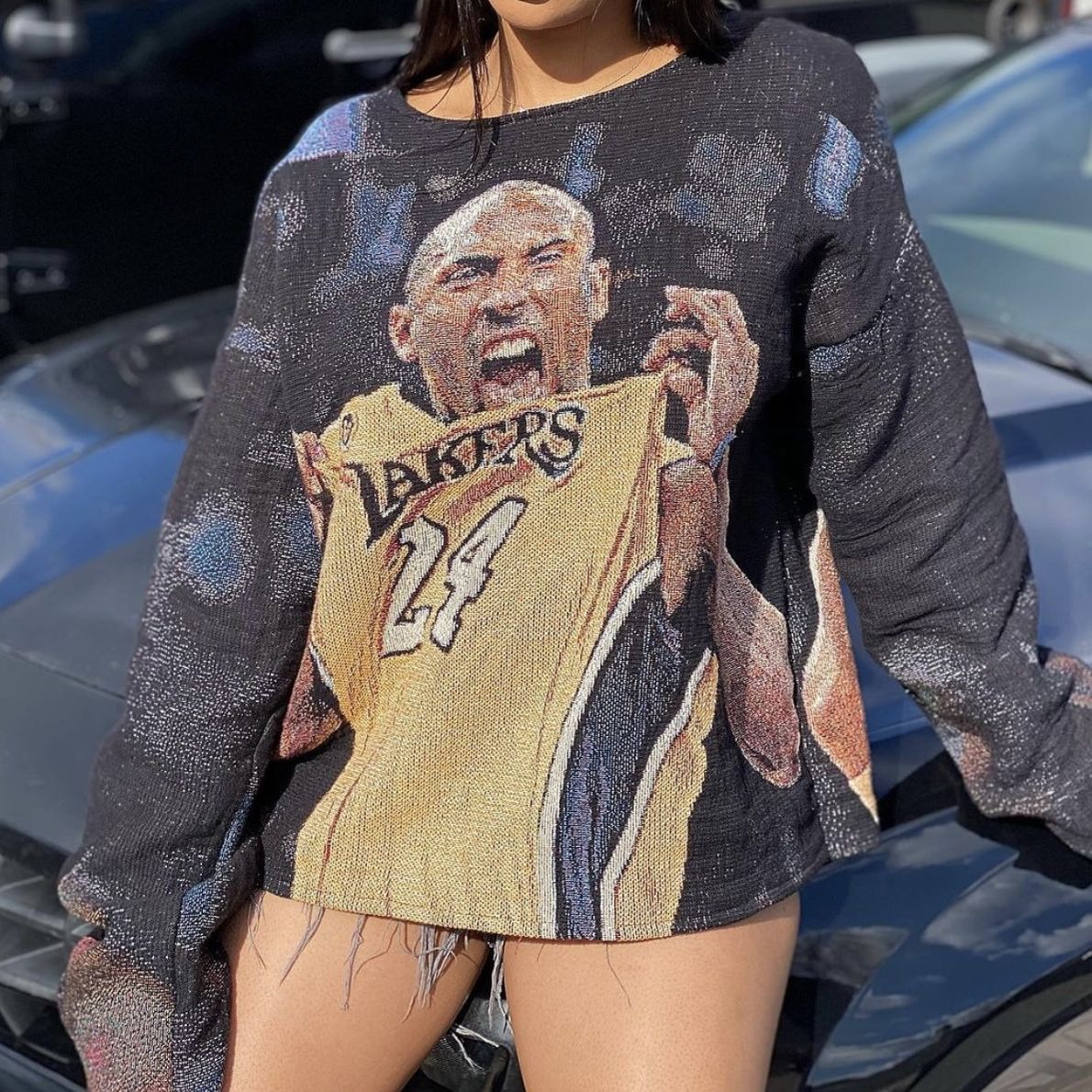 Kobe Bryant HAND MADE TAPESTRY SWEATER