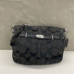 Black Brown  Coach Purse. Item No 734 (Shopgoodwill )