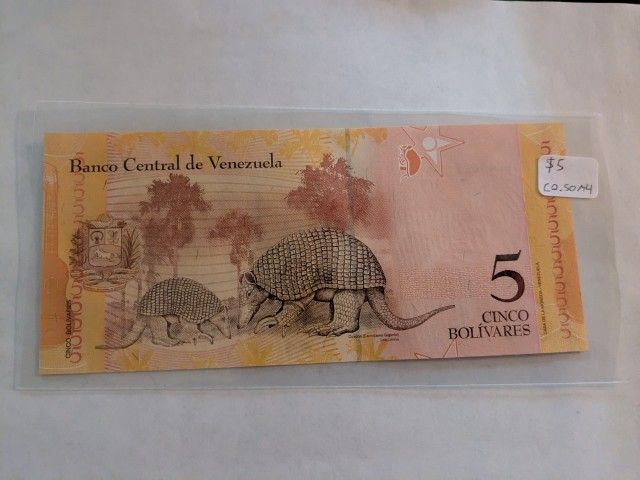 Uncirculated Venezuelan Five Bolivares