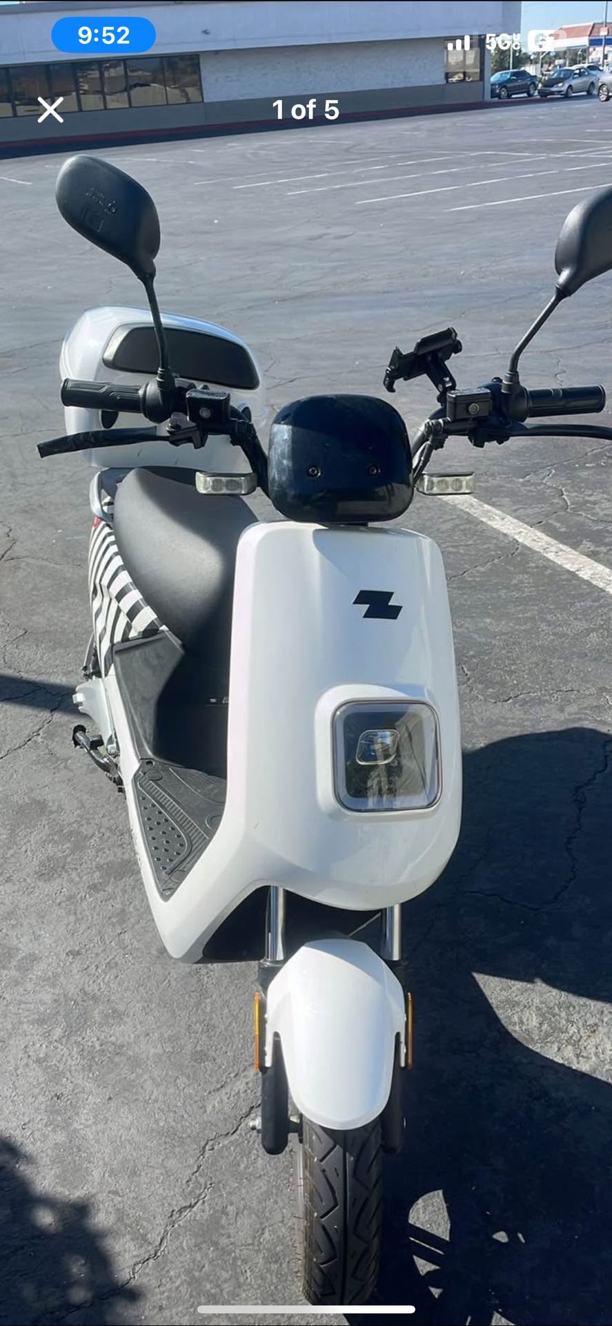 Zebra Electric Moped