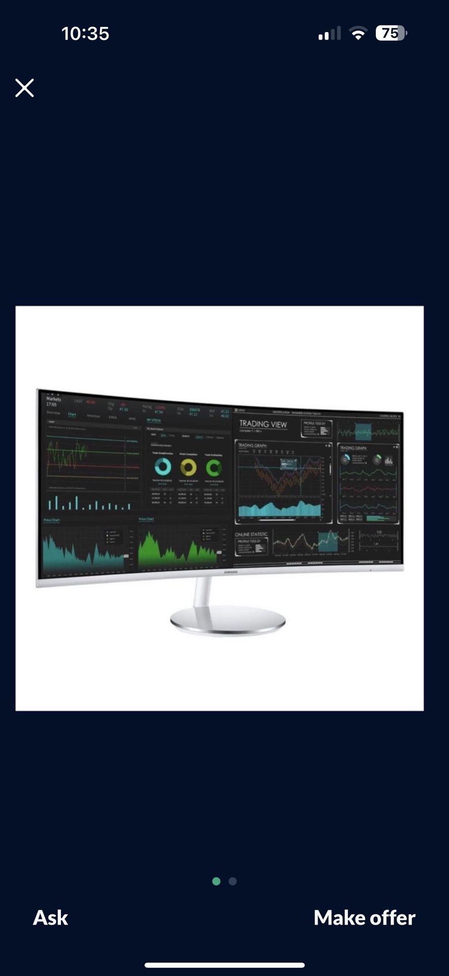 Samsung CJ791 Curved Display Monitor