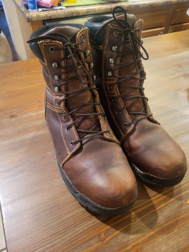 Brown Steel Toe Carolina Work Boots