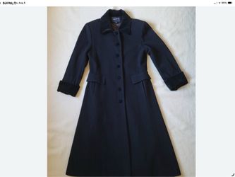 Halston wool coat