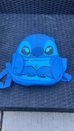 Disney Mochila Mini de Mujer Lilo & Stitch con Ojos Grandes de 10,5", Azul
